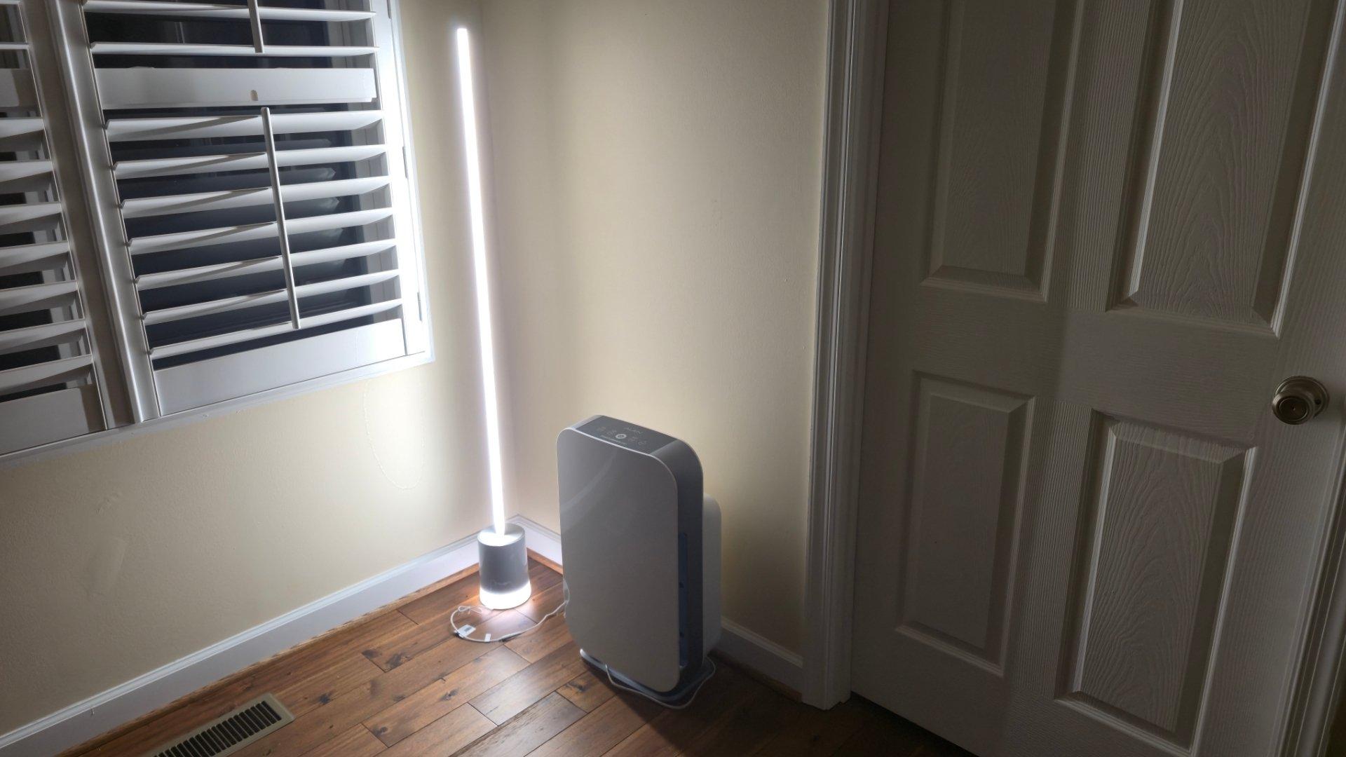 Govee floor lamp 2 next to an air purifier Govee floor lamp 2 next to an air purifier