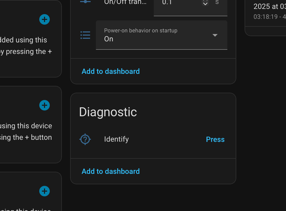 Ha matter identify button