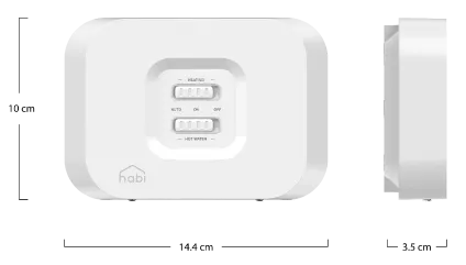 Habi wireless room thermostat boiler size png