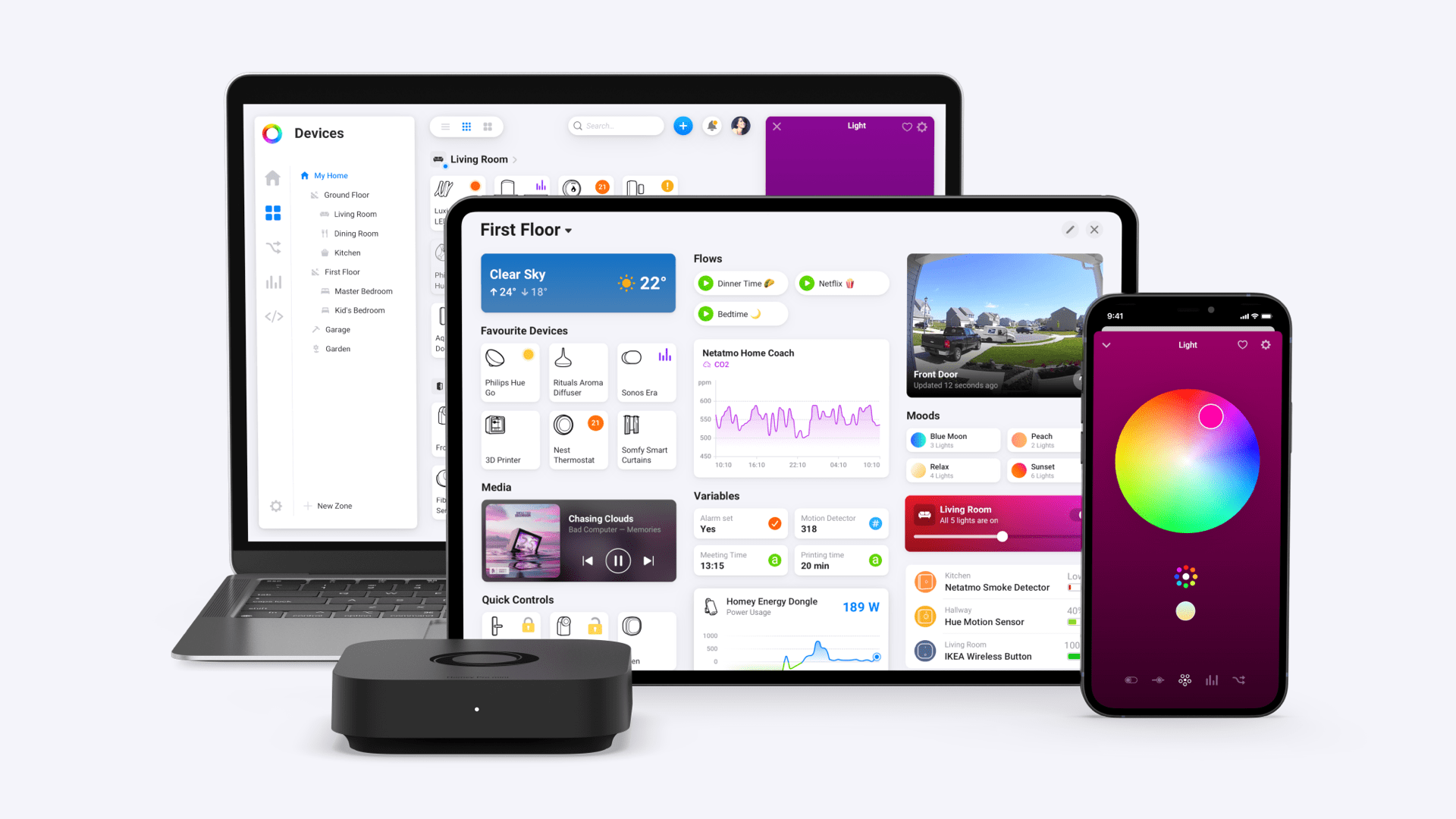 Homey pro mini apps lifestyle