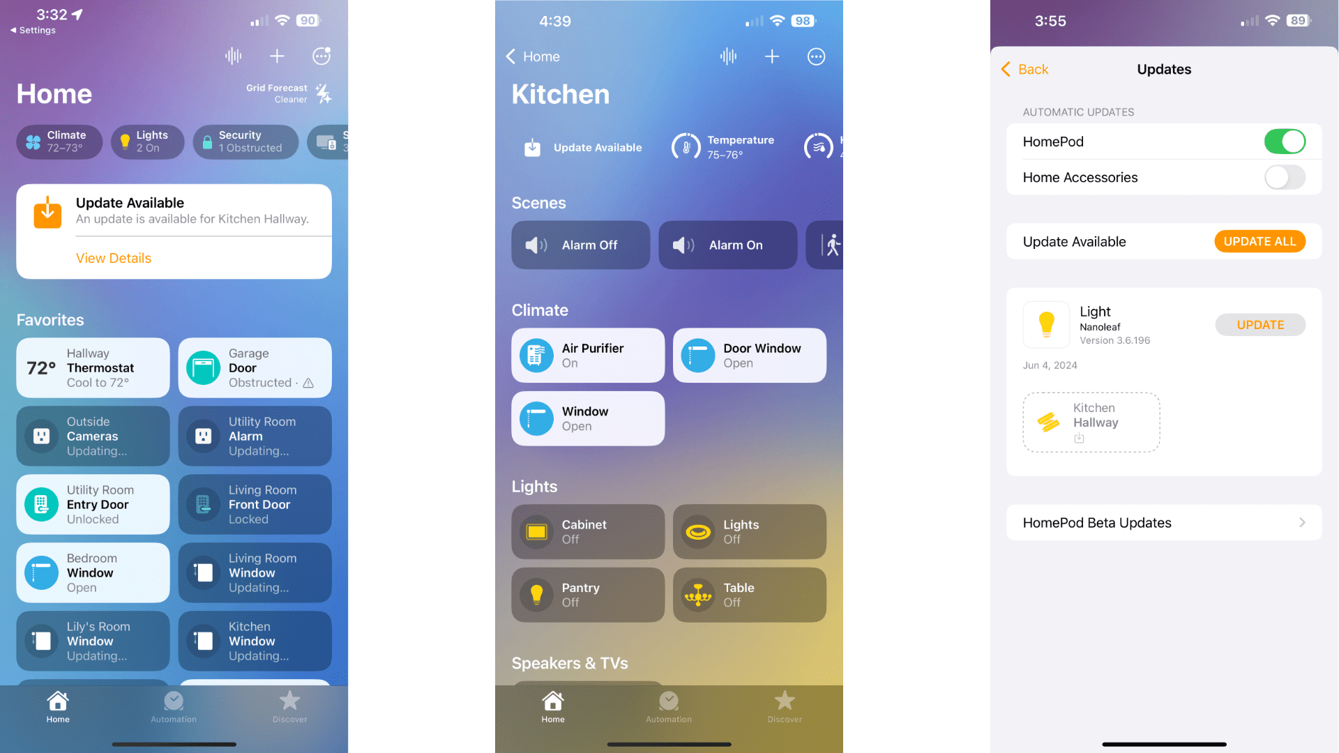 How to update matter devices apple home app 2