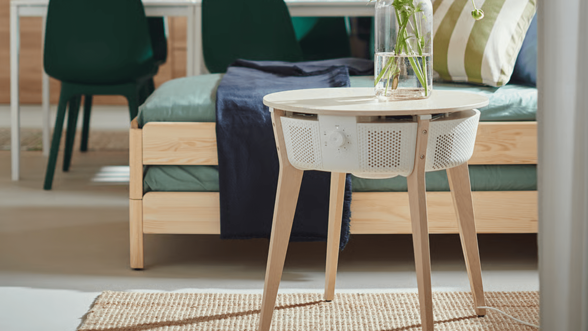 Ikea starkvind air purifier table lifestyle