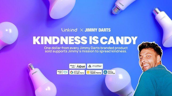 Jimmy Darts and Linkind Matter smart bulb team-up
