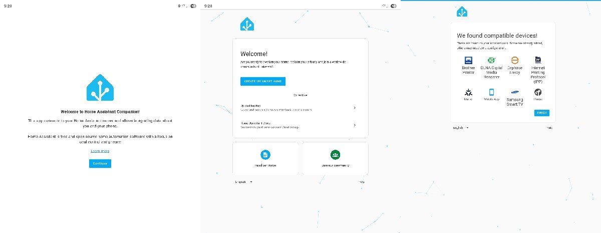Launching home assistant for the first time