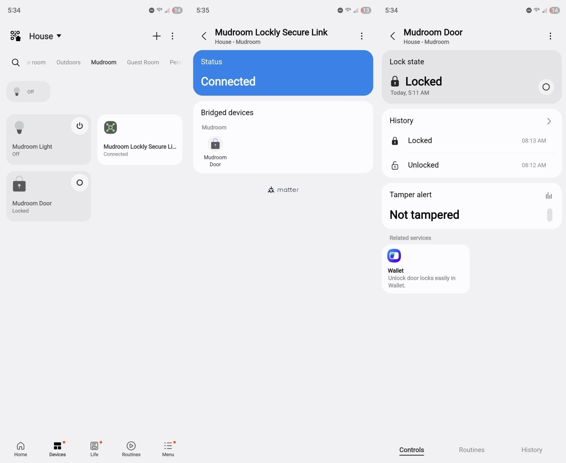 Lockly secure link and smart lock on the samsung smartthings android app Lockly secure link and smart lock on the samsung smartthings android app