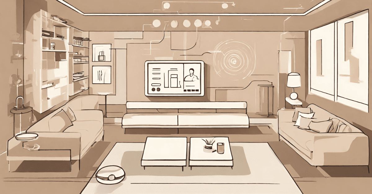 Matter smart home in brown