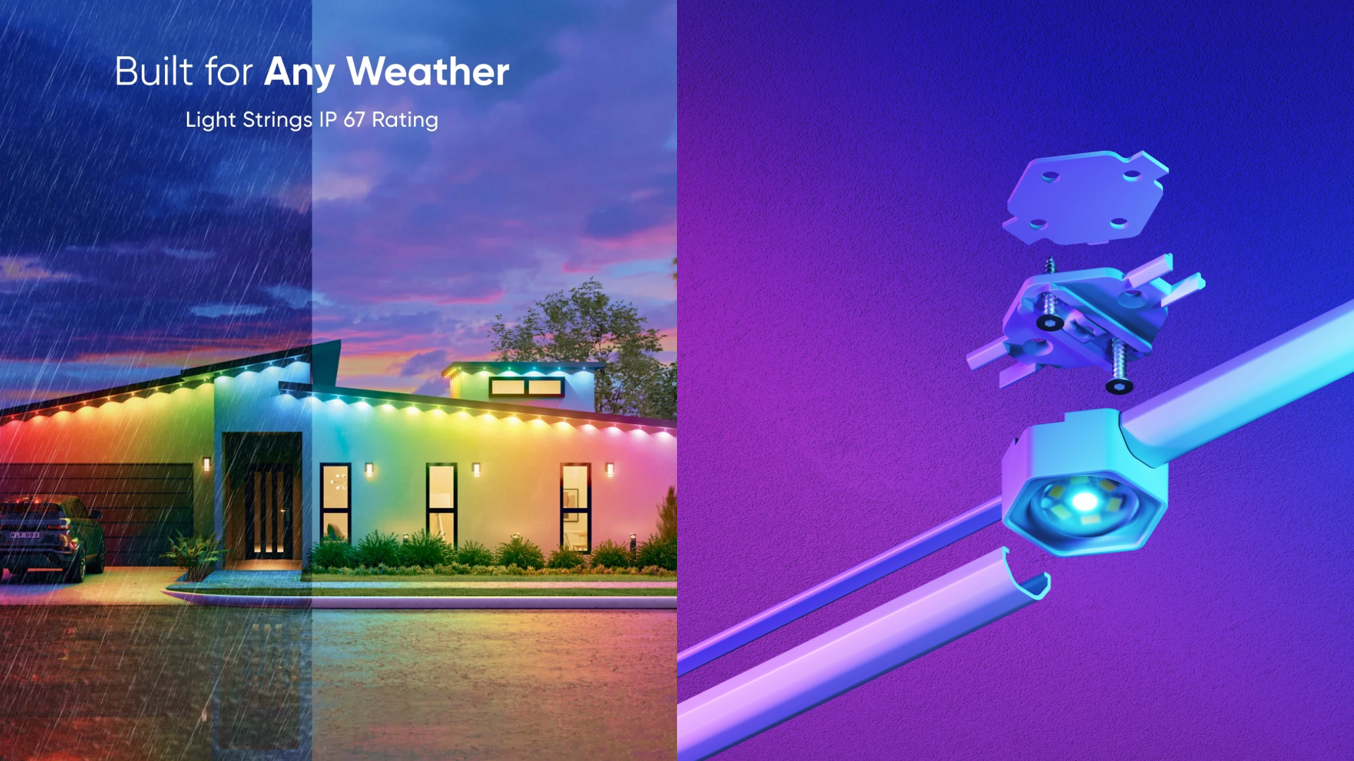 Nanoleaf smart multicolor permanent lights weather resistance lifestyle