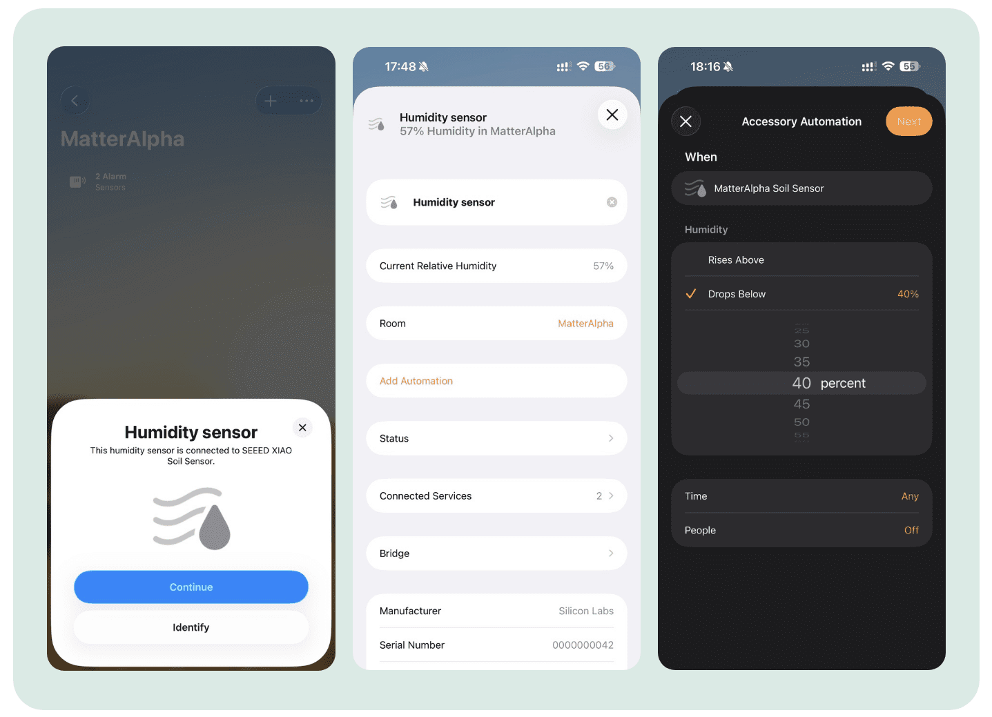 Seeed soil sensor apple