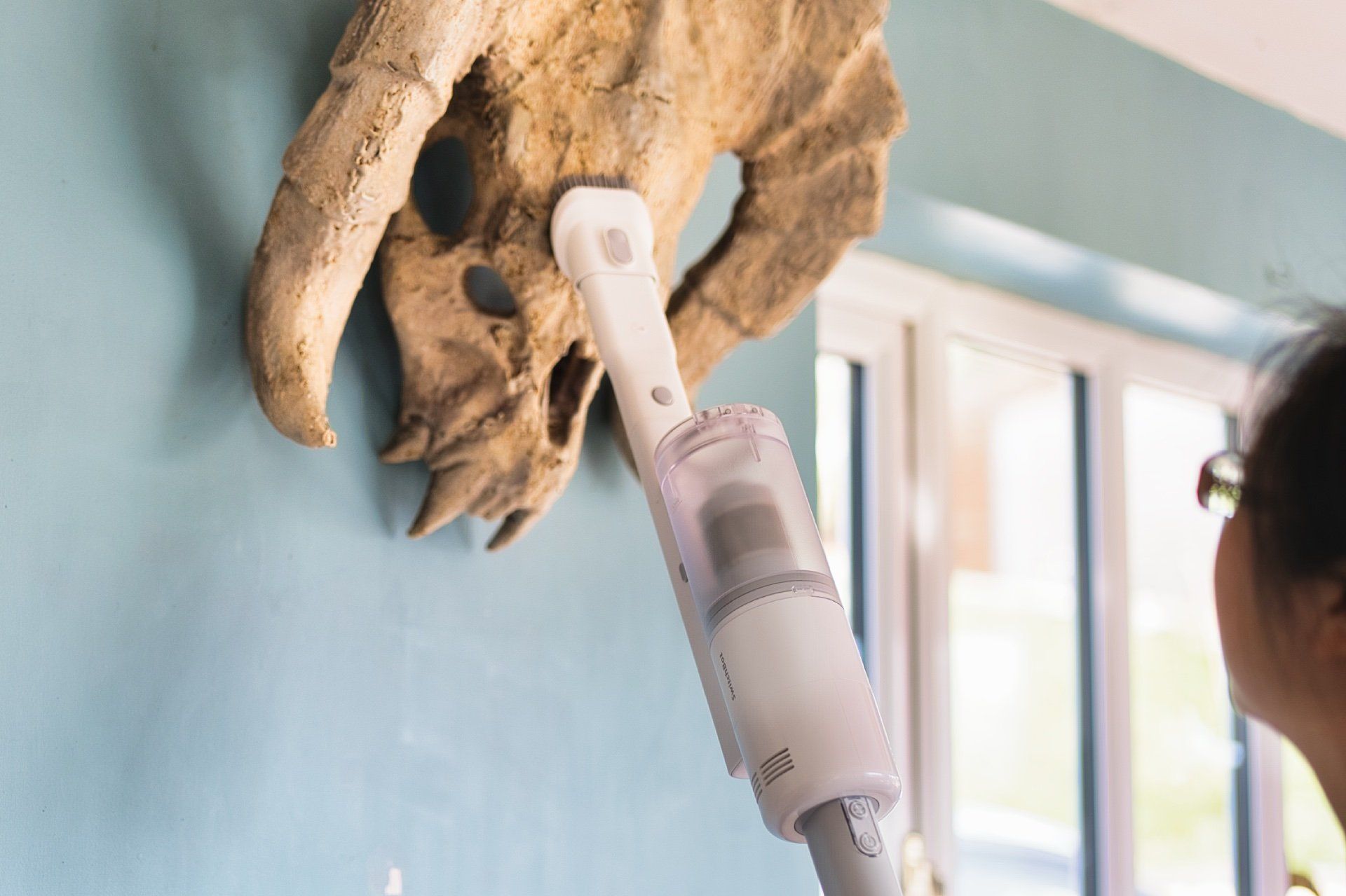 Switchbot k10 plus pro combo review stick vac in use