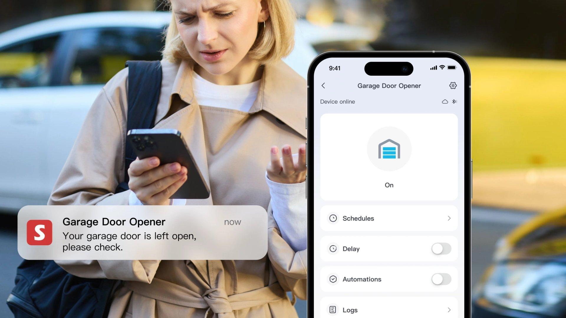 Switchbot matter garage door opener notification lifestyle