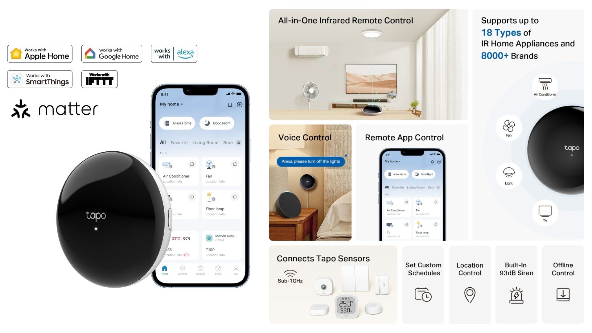 Tapo ir hub h110 bento
