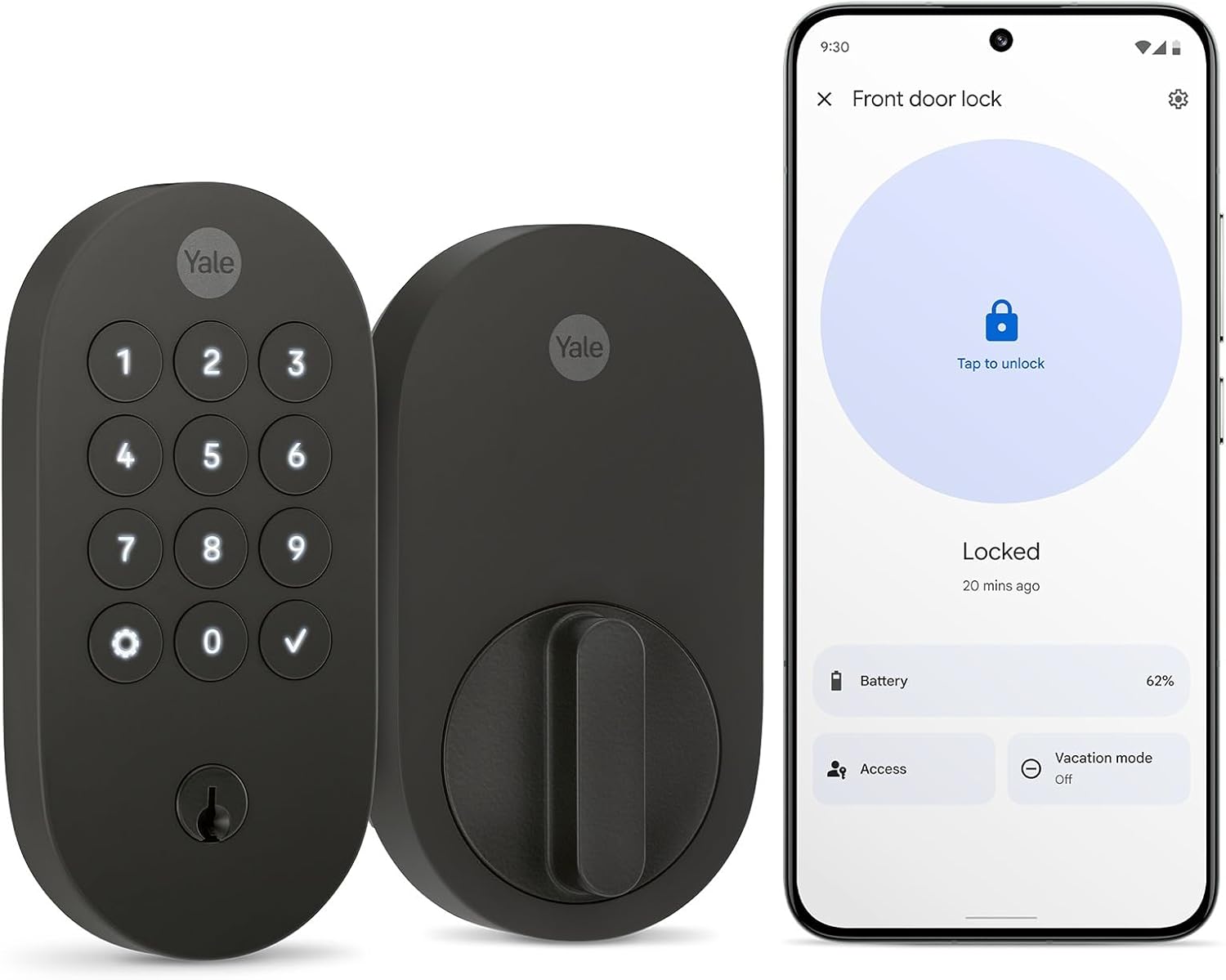 Yale smart lock matter black Yale smart lock matter black